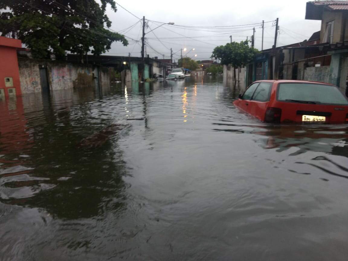 Bairro Jóquei Clube foi fortemente afetado pelas chuvas nesta semana