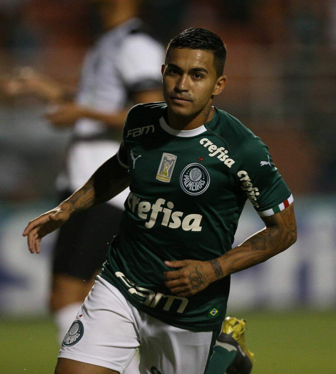 Dudu marcou um dos gols da vitória do Palmeiras por 2 a 0 sobre o Bragantino