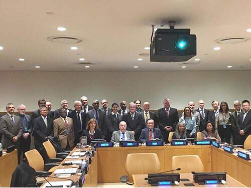 Delegação brasileira, peritos da CLPC e técnicos da ONU  reunidos em Nova Iorque