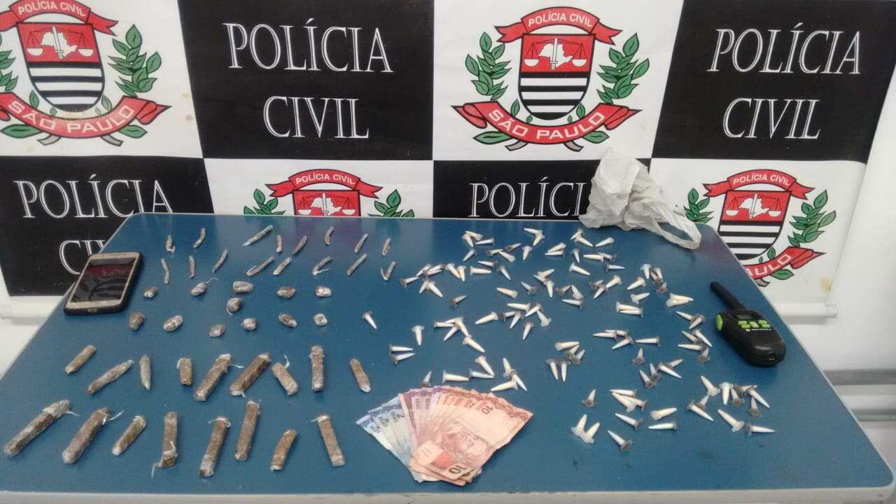 Rapaz de 27 anos vendia drogas próximo a uma escola em São Vicente 