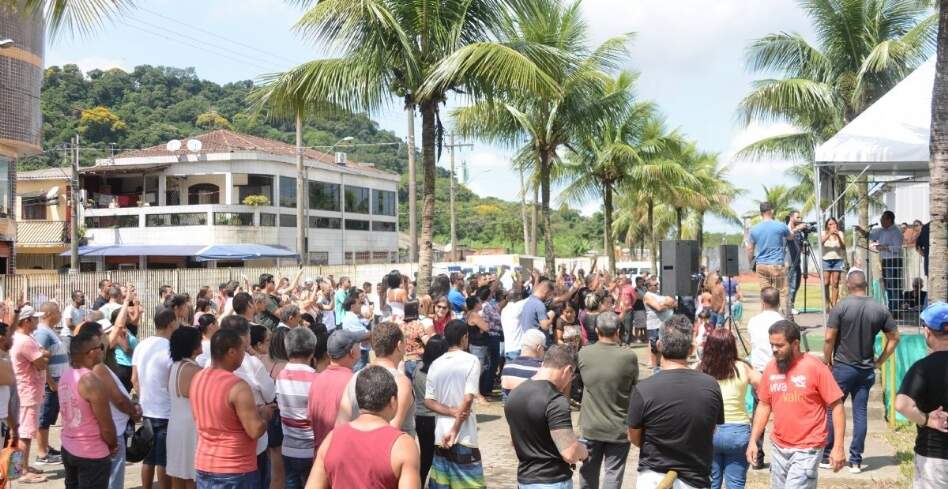 Após a solenidade , o evento na Vila Esperança continuou com atrações para o público 
