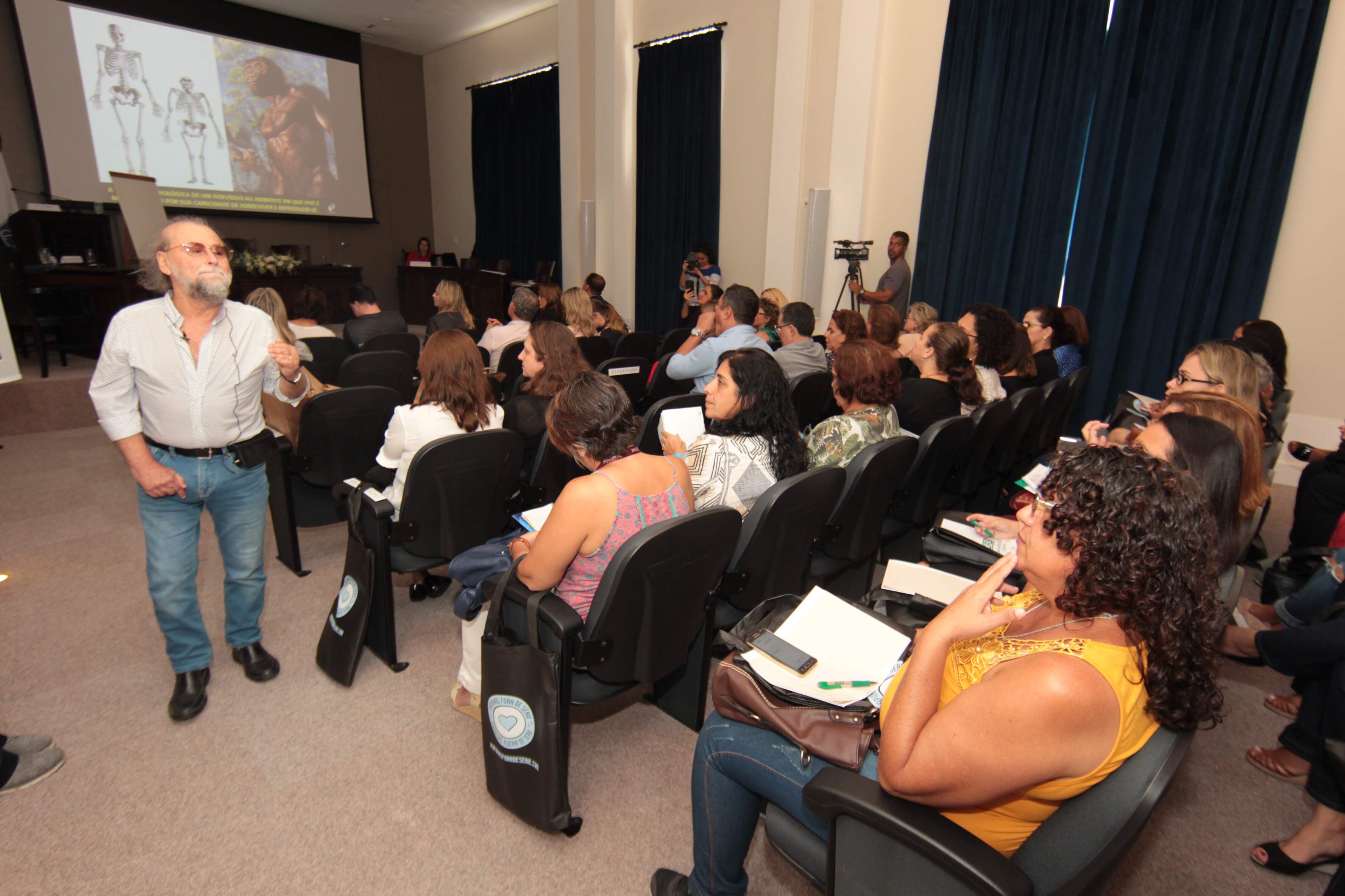 Zan Mustacchi esteve em Santos para uma palestra dentro do evento 