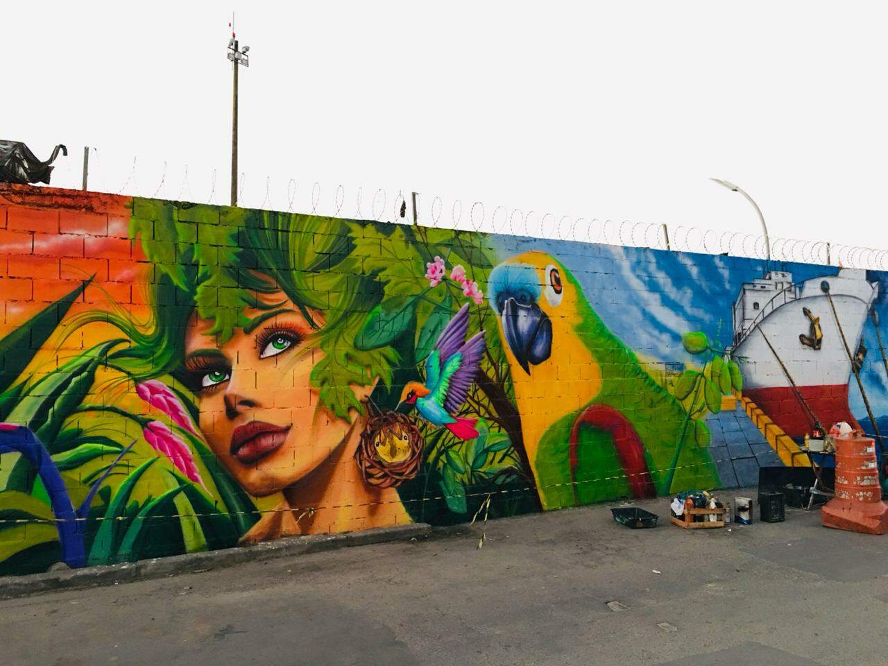 Guarujá ganha mural de grafite com 1.800 metros neste sábado