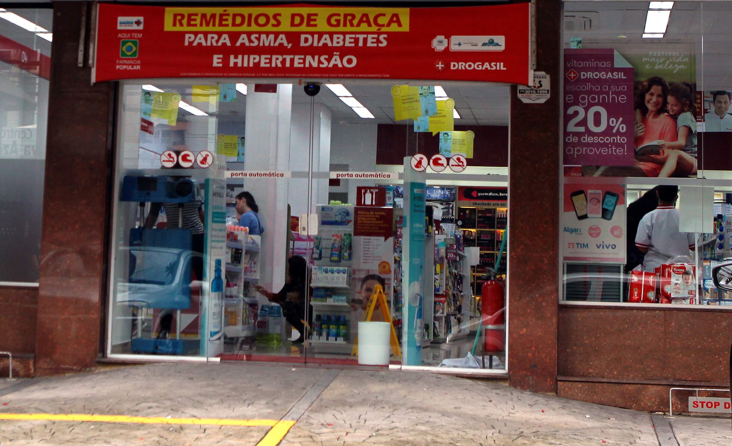 Farmácia foi alvo de criminoso em Santos  