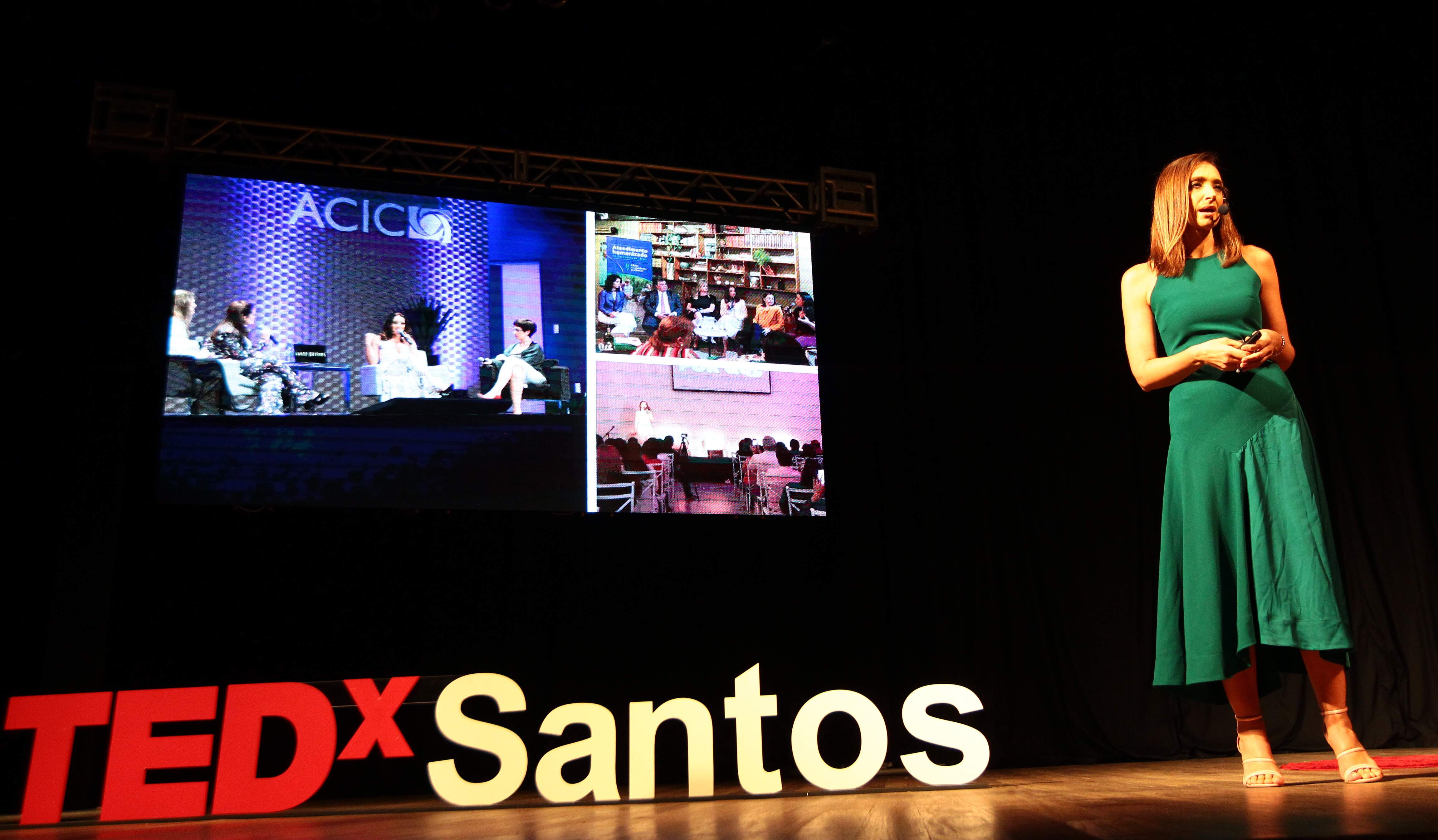 Sabrina Parlatore, ex-VJ da MTV, encerrou a programação do TEDx-Santos