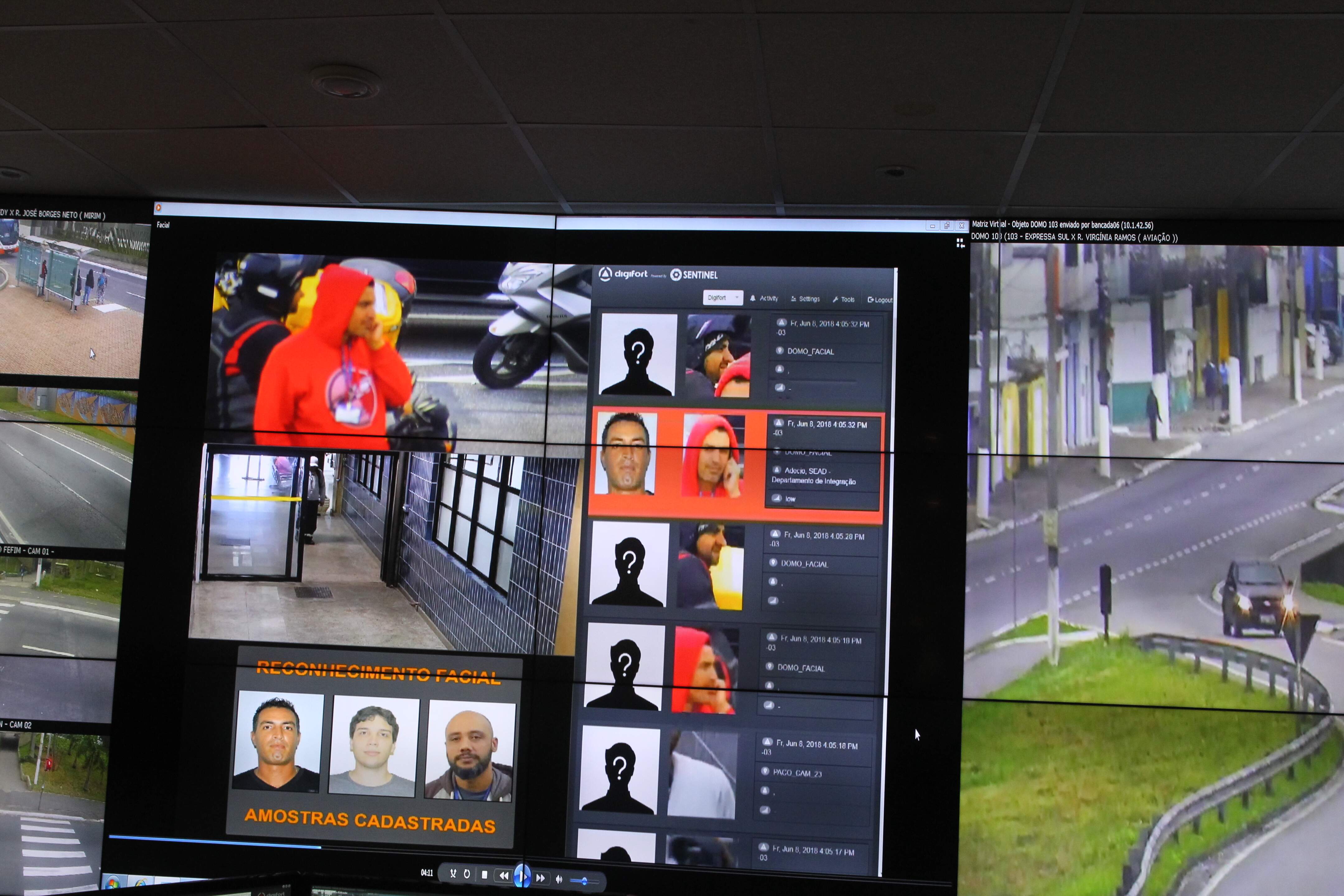 50 softwares de reconhecimento facial foram instalados nas câmeras de monitoramento de Praia Grande 