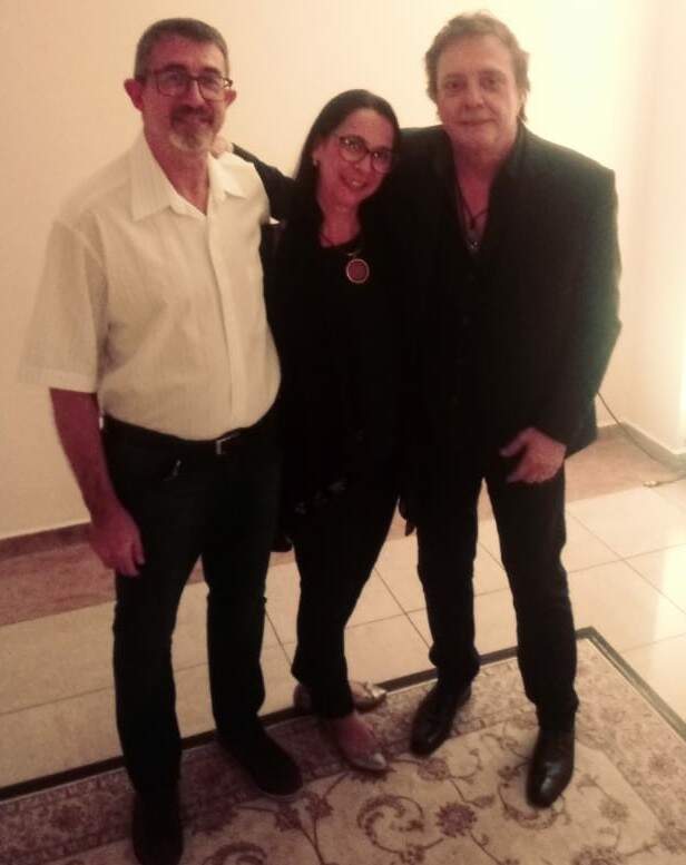 Os assinantes Gilles e Eliana conheceram o cantor Fábio Jr. no sábado