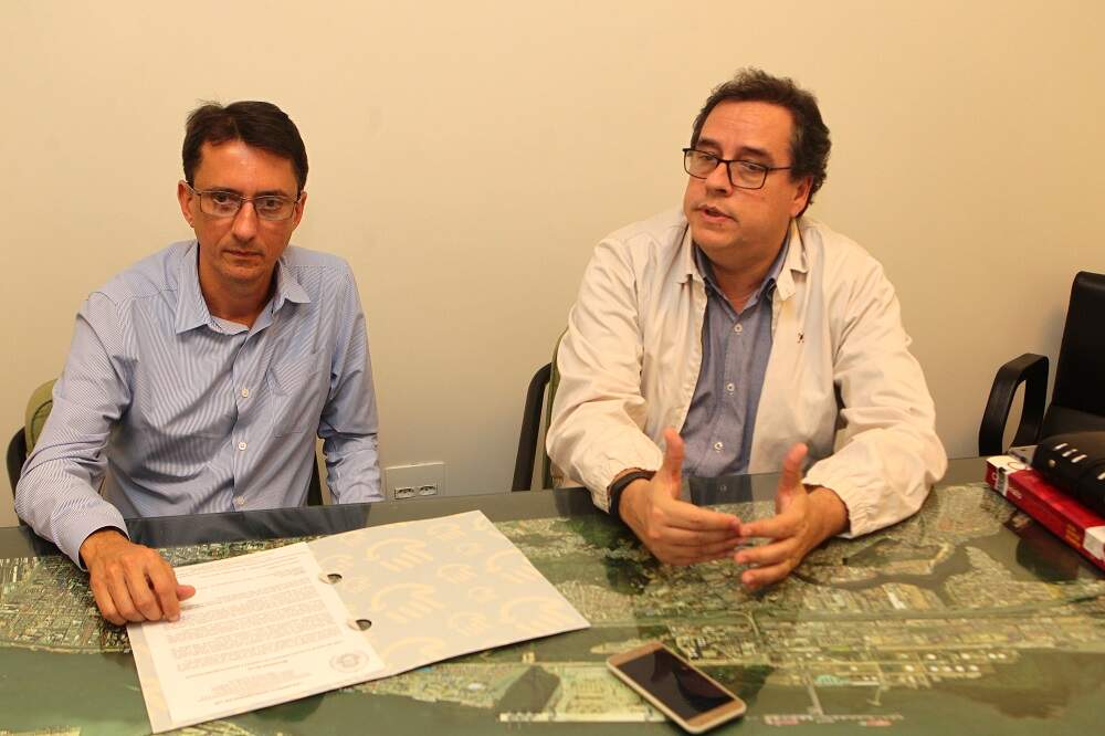 Vice-presidente do Mensageiros, Marcelo Paiva, e presidente da ACMD, Eduardo Vianna