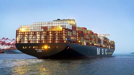 MSC Gülsün iniciou sua viagem inaugural no Porto de Tianjin, na China