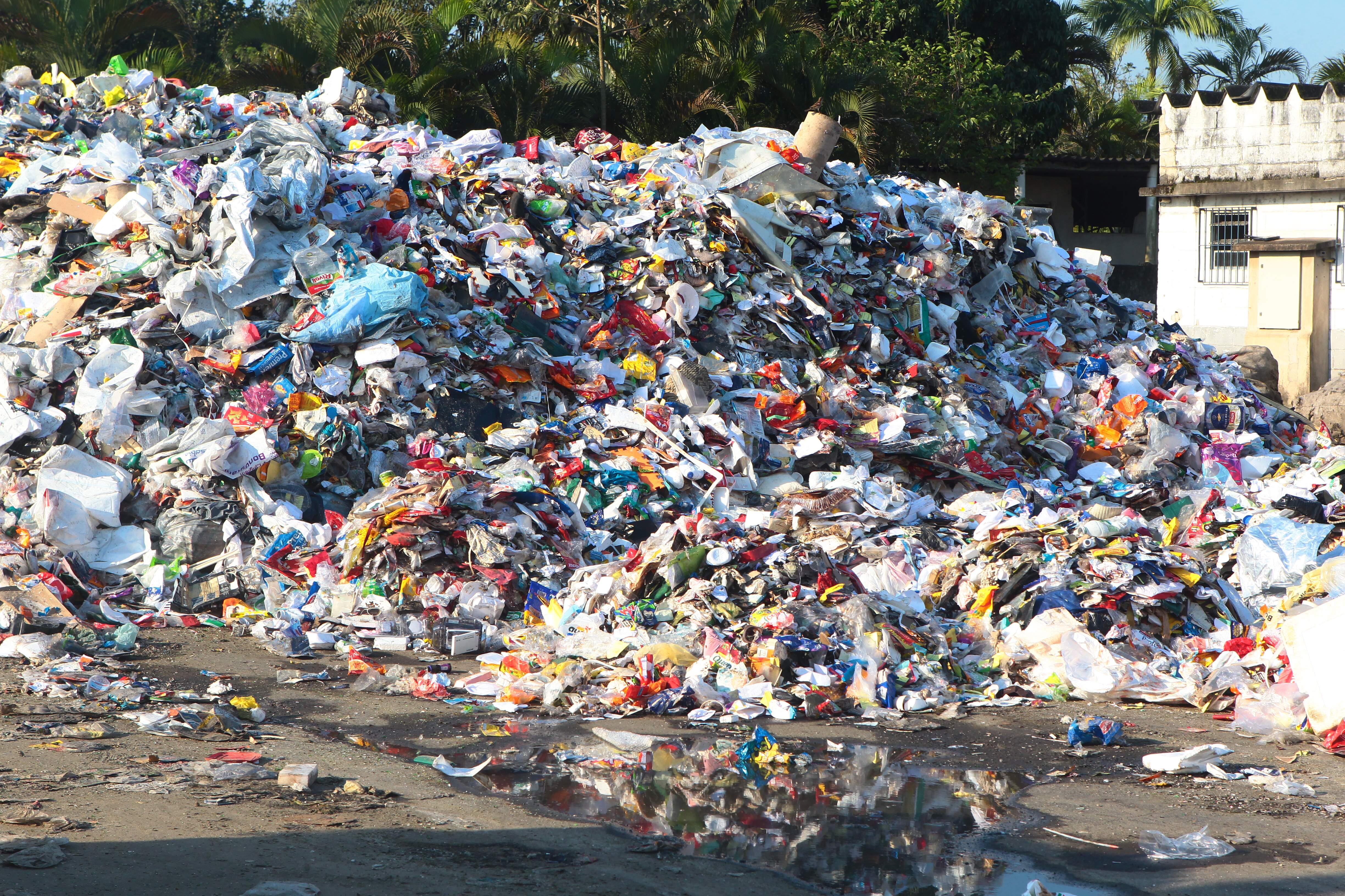 Parte do lixo reciclável é descartada em Santos