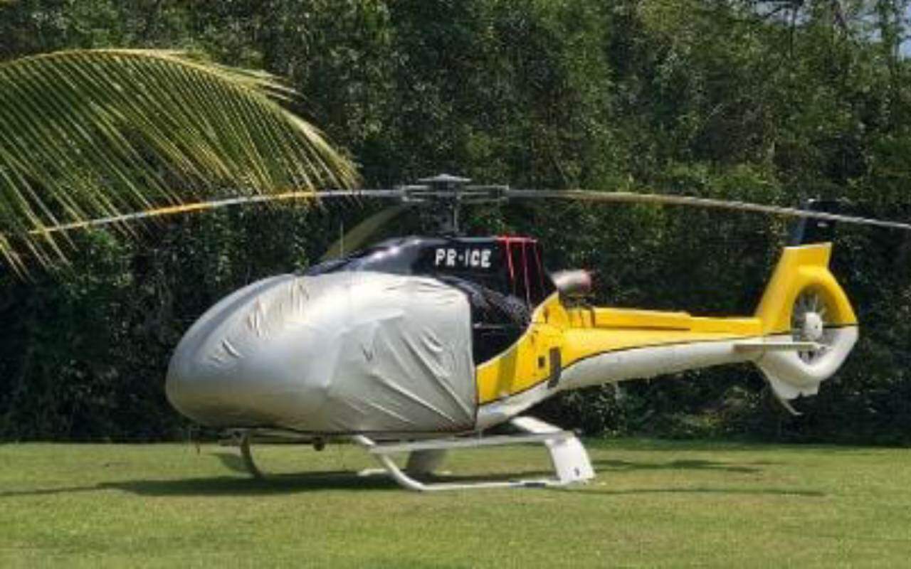Helicóptero de luxo também foi apreendido 