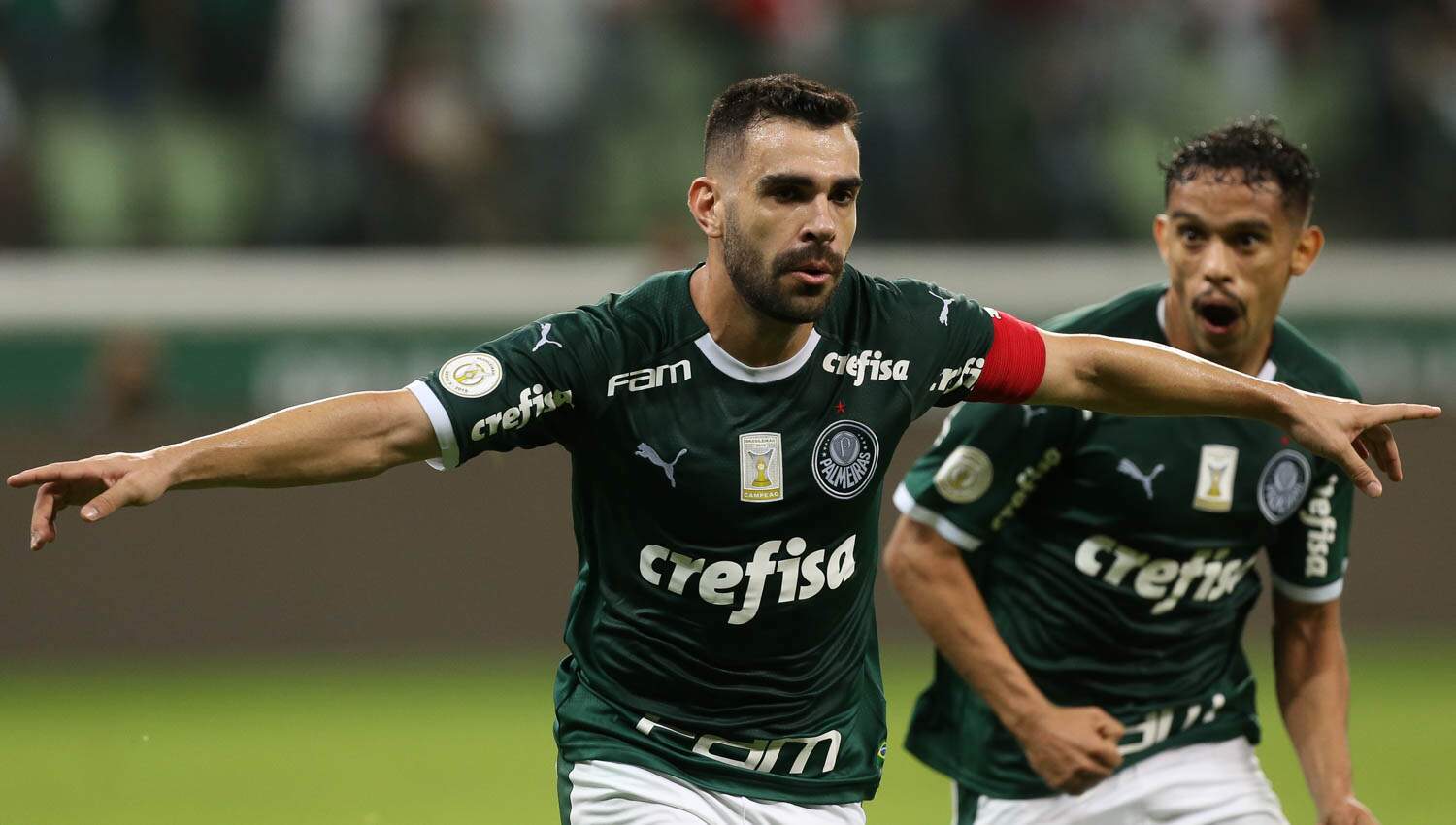 Bruno Henrique marcou o gol da vitória palmeirense