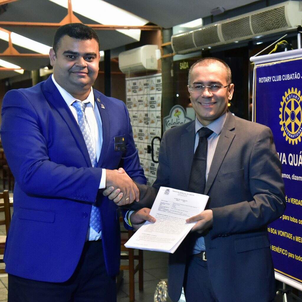 Acordo foi firmado entre a Secretaria de Habitação de Cubatão e o Rotary Clube do Jardim Casqueiro