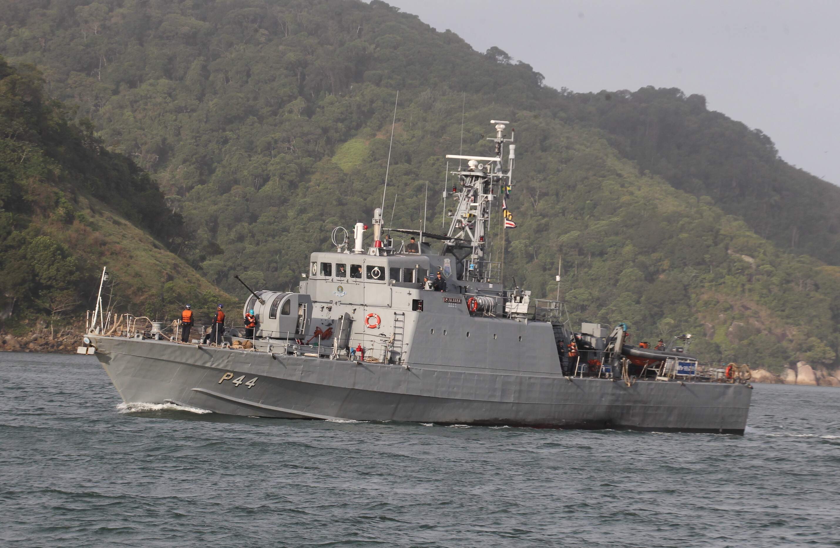 O Guajará foi transferido do 1° Distrito Naval, no Rio de Janeiro 