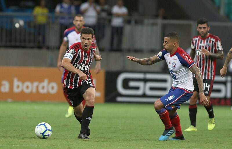 Em quatro jogos contra o Bahia no ano, São Paulo não marcou gols