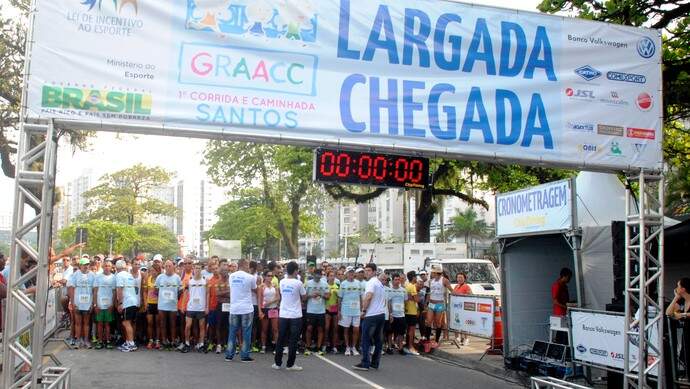 Primeira corrida do Graacc em Santos foi realizada em 2014