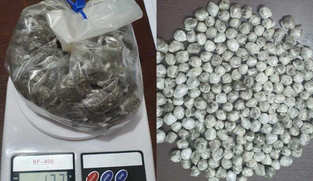 Polícia realizou apreensão de porções de maconha que seriam comercializadas no CPP 