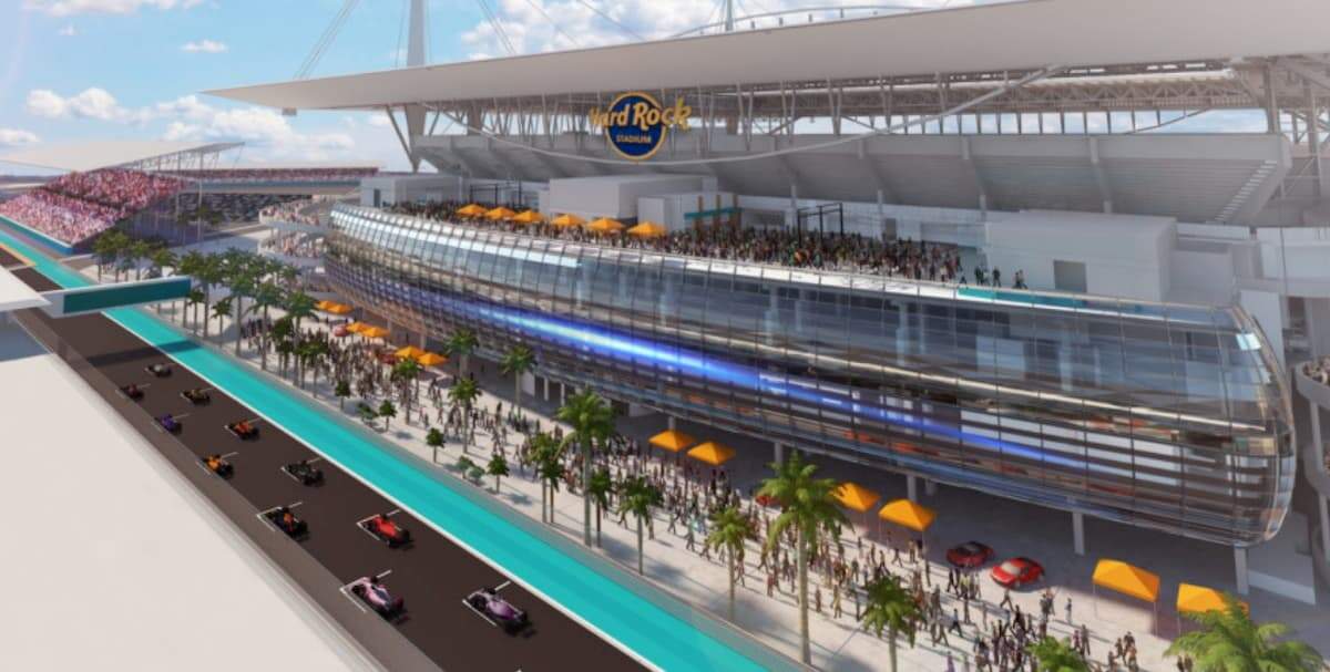 A possível nova corrida seria disputada num traçado novo, construído em torno do Hard Rock Stadium