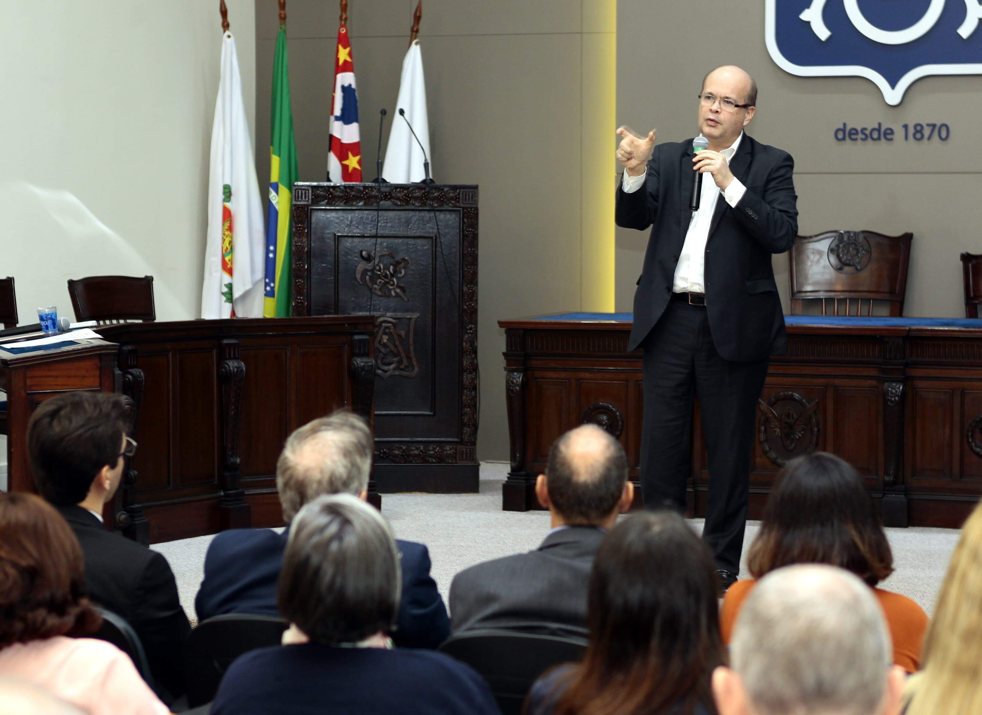 Paulo Cunha veio a Santos para a 5ª Semana Municipal de Ciência e Tecnologia