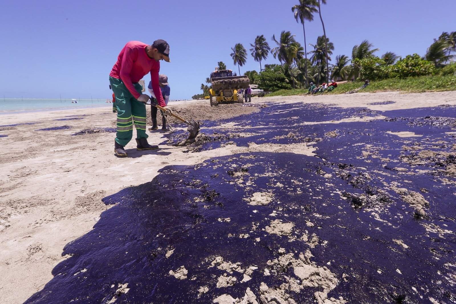 Ministro da Defesa diz que não é possível saber quanto óleo ainda atingirá litoral