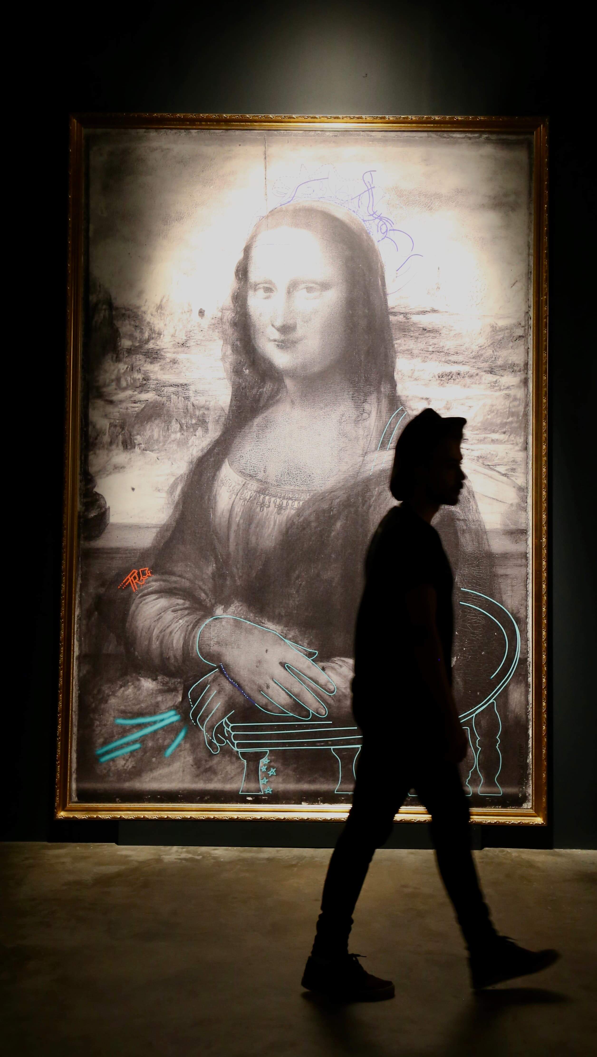Uma das áreas na mostra é dedicada à Mona Lisa 