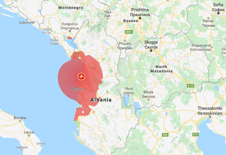 Terremoto de 6,4 graus de magnitude na Albânia deixa ao menos 6 mortos
