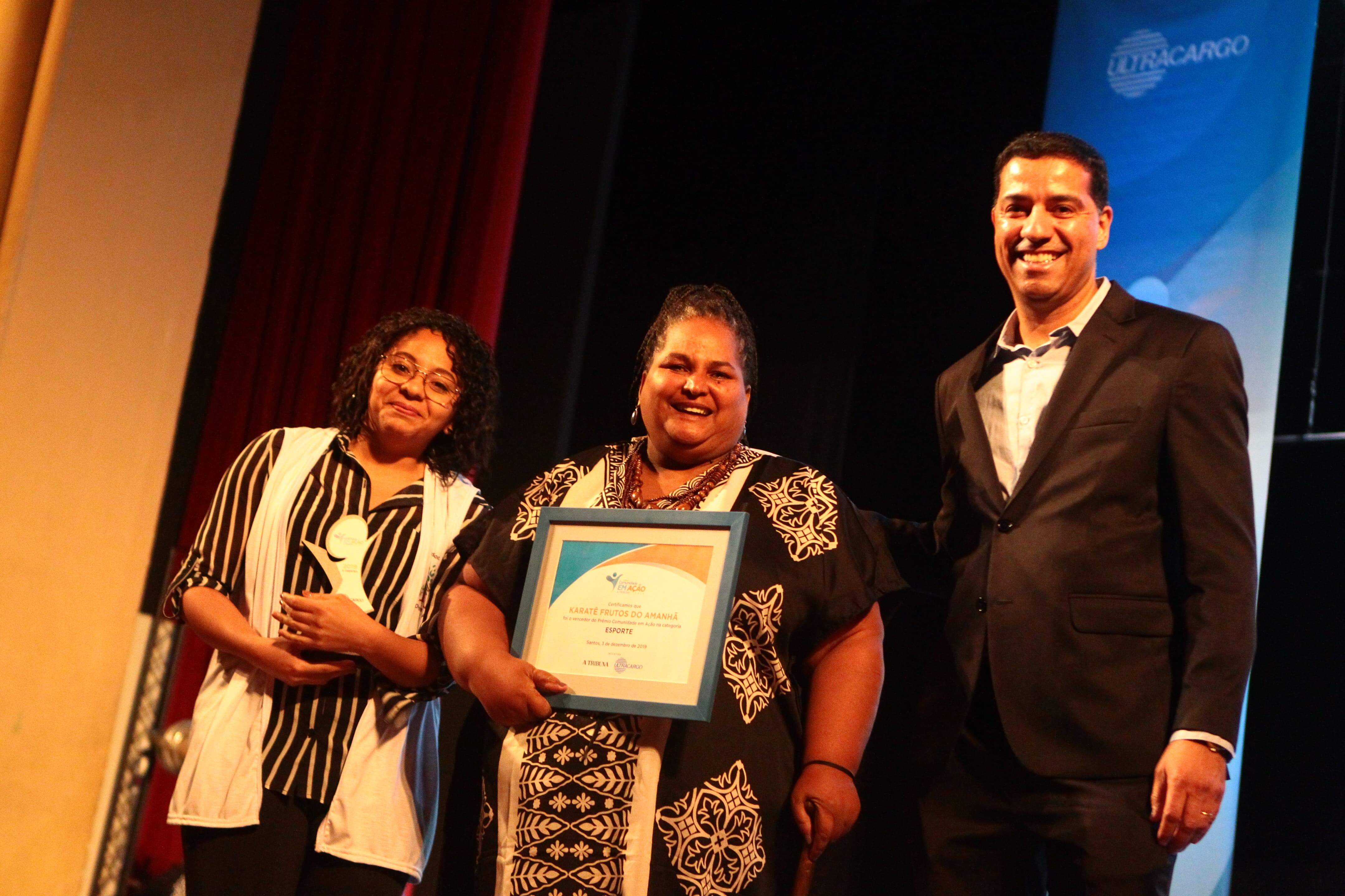 Cerimônia dos vencedores do Prêmio Comunidade em Ação no Teatro Coliseu 