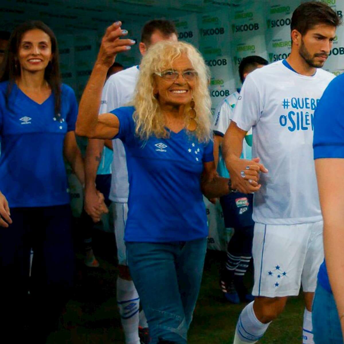 Dona Salomé era presença constante nos jogos do Cruzeiro