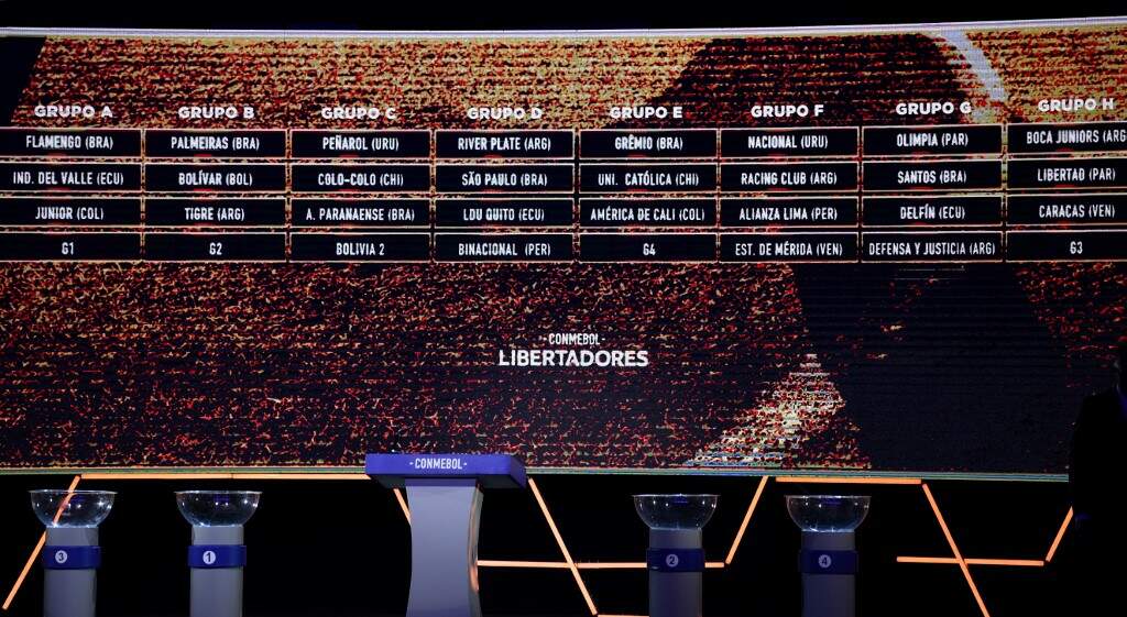 Sorteio de grupos da Copa Libertadores da América foi realizado na última terça-feira (17)