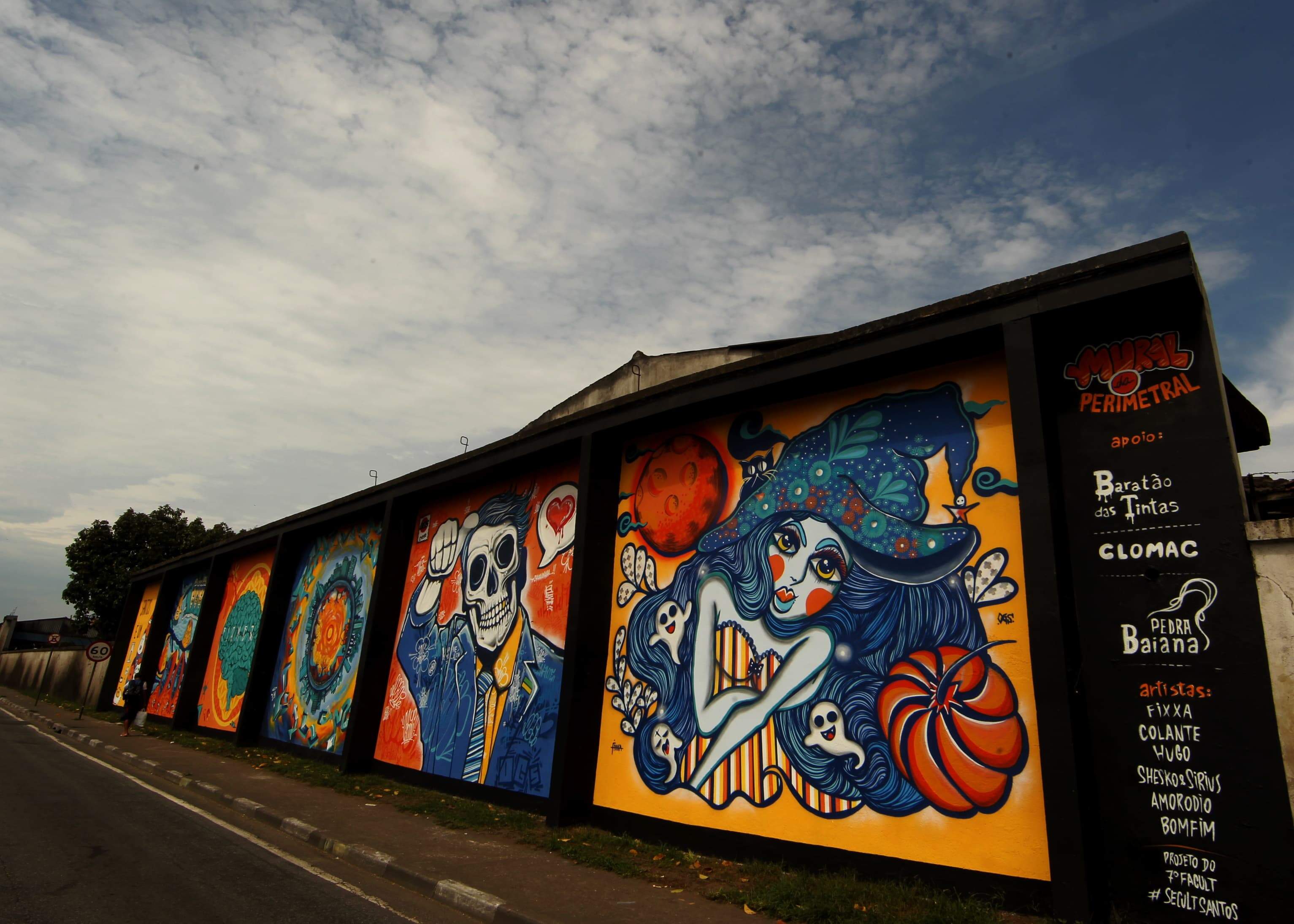 Projetos contemplados pelo 7° Facult, como o grafite 'Mureta da Perimetral', terão exibição especial