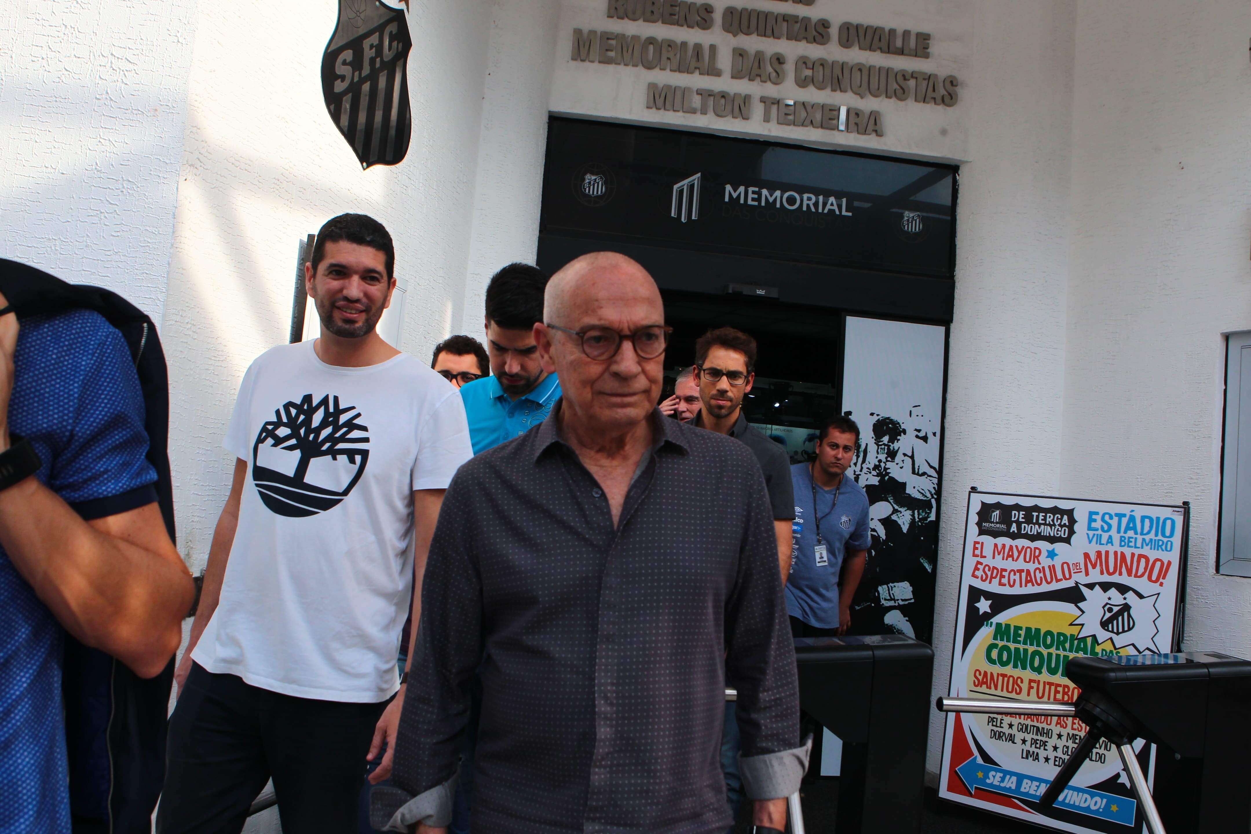 Na sua chegada ao Brasil, Jesualdo conheceu a Vila Belmiro na terça-feira (7)