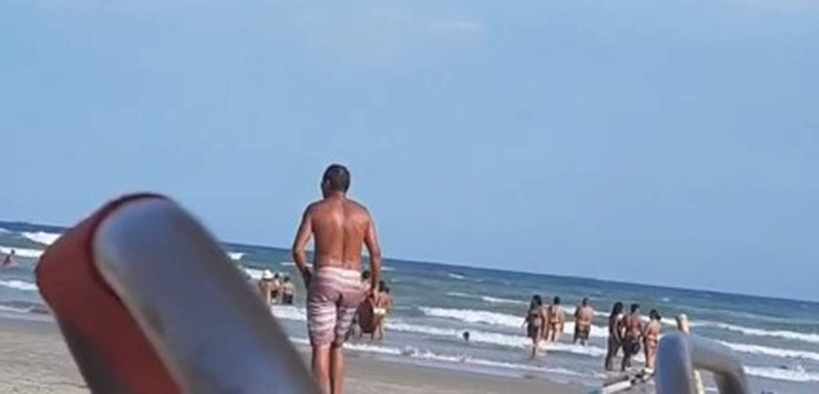 Vítima tomava banho de mar na praia do Ocian, em Praia Grande