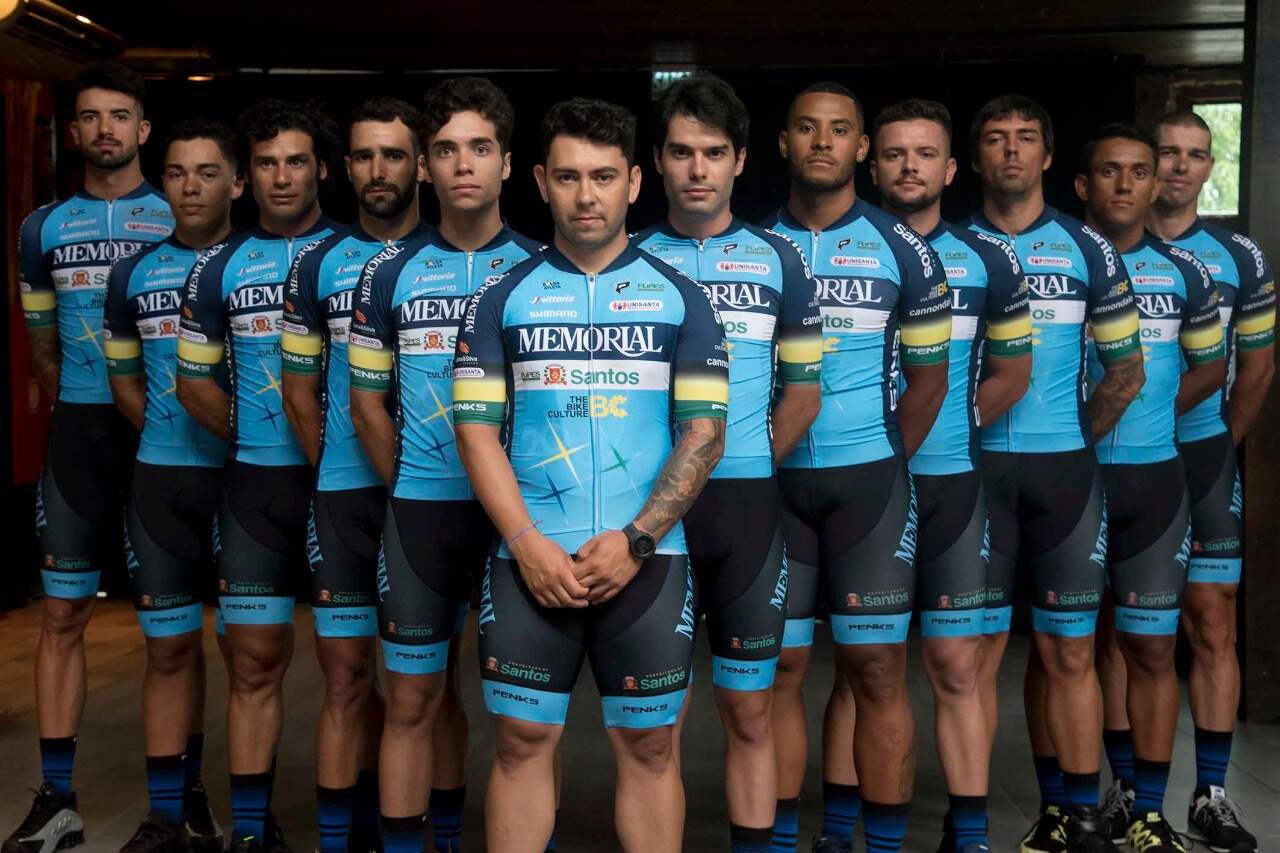 A equipe de ciclismo Memorial/Santos/Fupes apresentou os atletas que vão defender o time em 2020