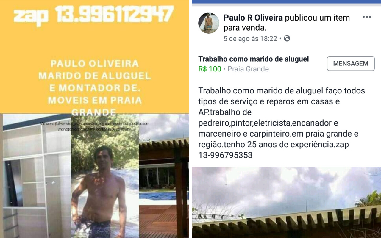 Paulo José anunciava serviço de 'marido de aluguel' nas redes sociais 