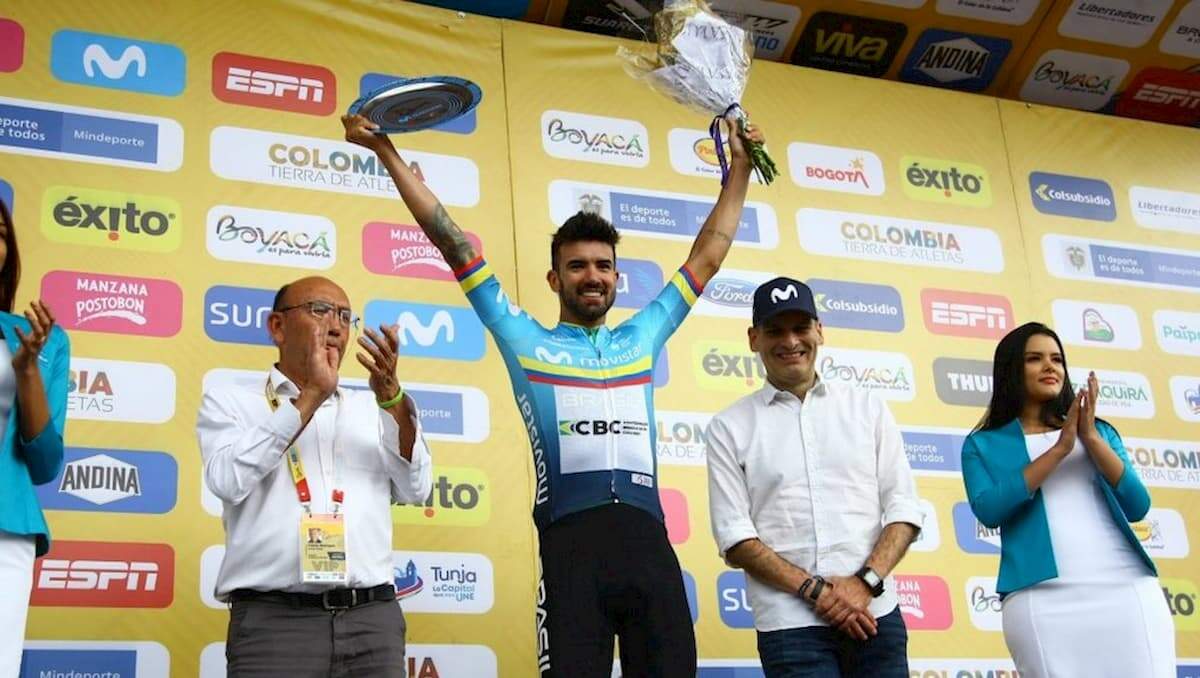 Lauro Chaman foi o atleta mais combativo na quarta etapa do Tour Colômbia 2020