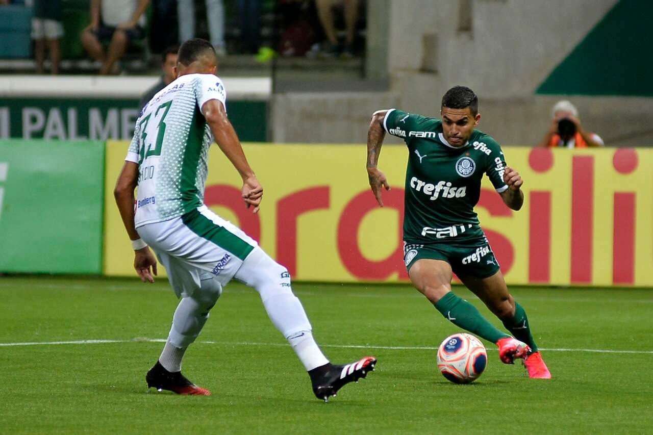 Com o tento marcado contra o Guarani, Dudu chegou aos 70 gols pelo Palmeiras