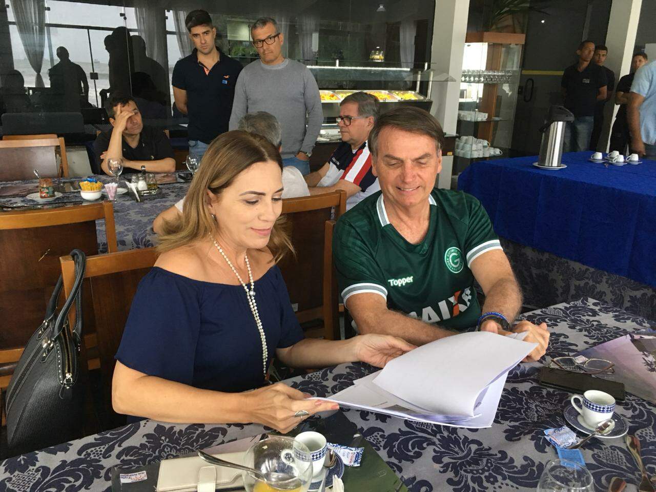 Rosana se reuniu com o presidente durante um almoço no Forte dos Andradas 