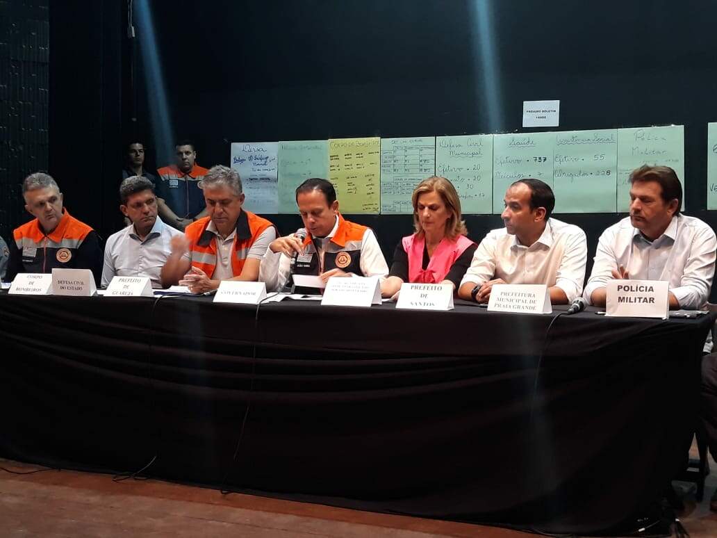 Anúncio foi feito pelo governador João Doria, que foi a Guarujá para reunião com prefeitos