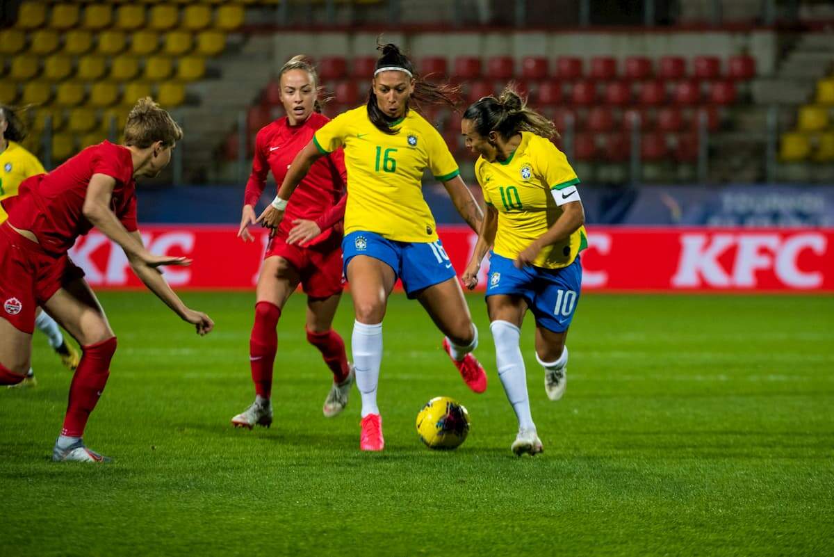 Contra o Canadá, Marta conseguiu marcar o seu primeiro gol sob o comando de Pia