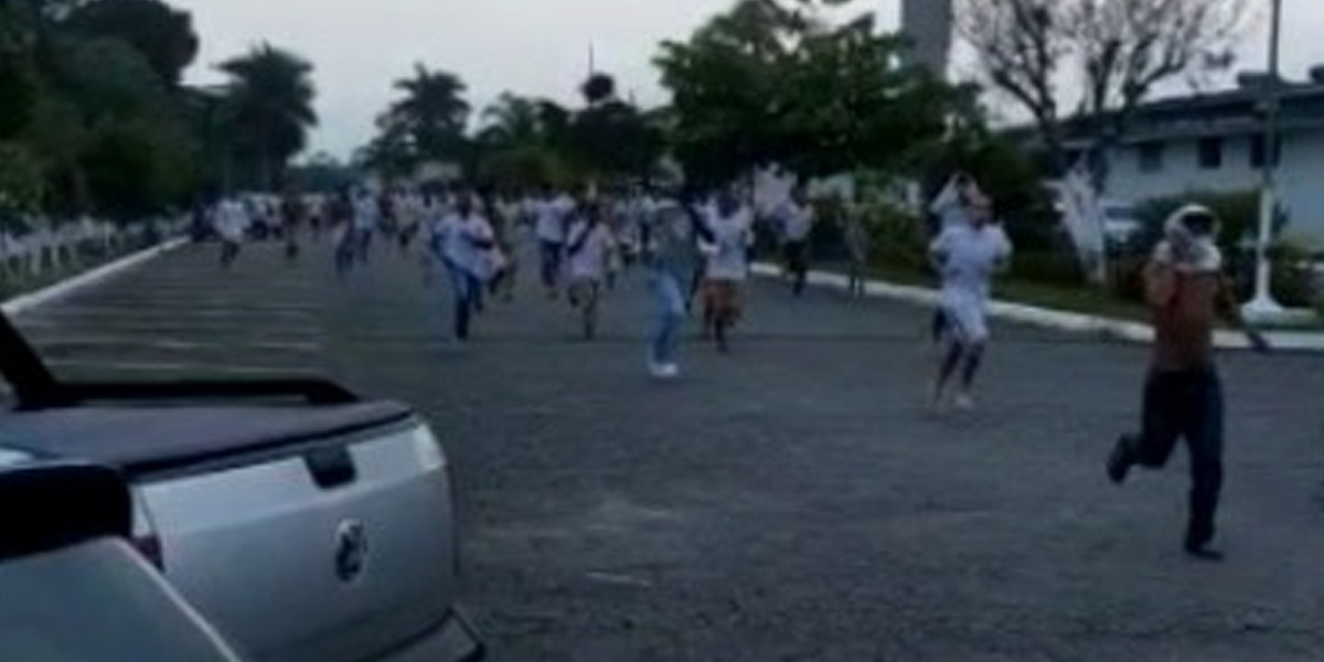 Vídeo flagrou a fuga de detentos do CPP de Mongaguá 