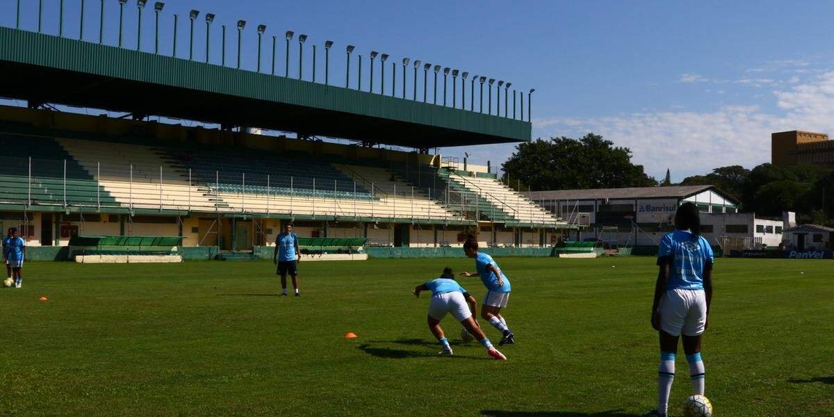 Estádio é utilizado pelo time feminino do Grêmio