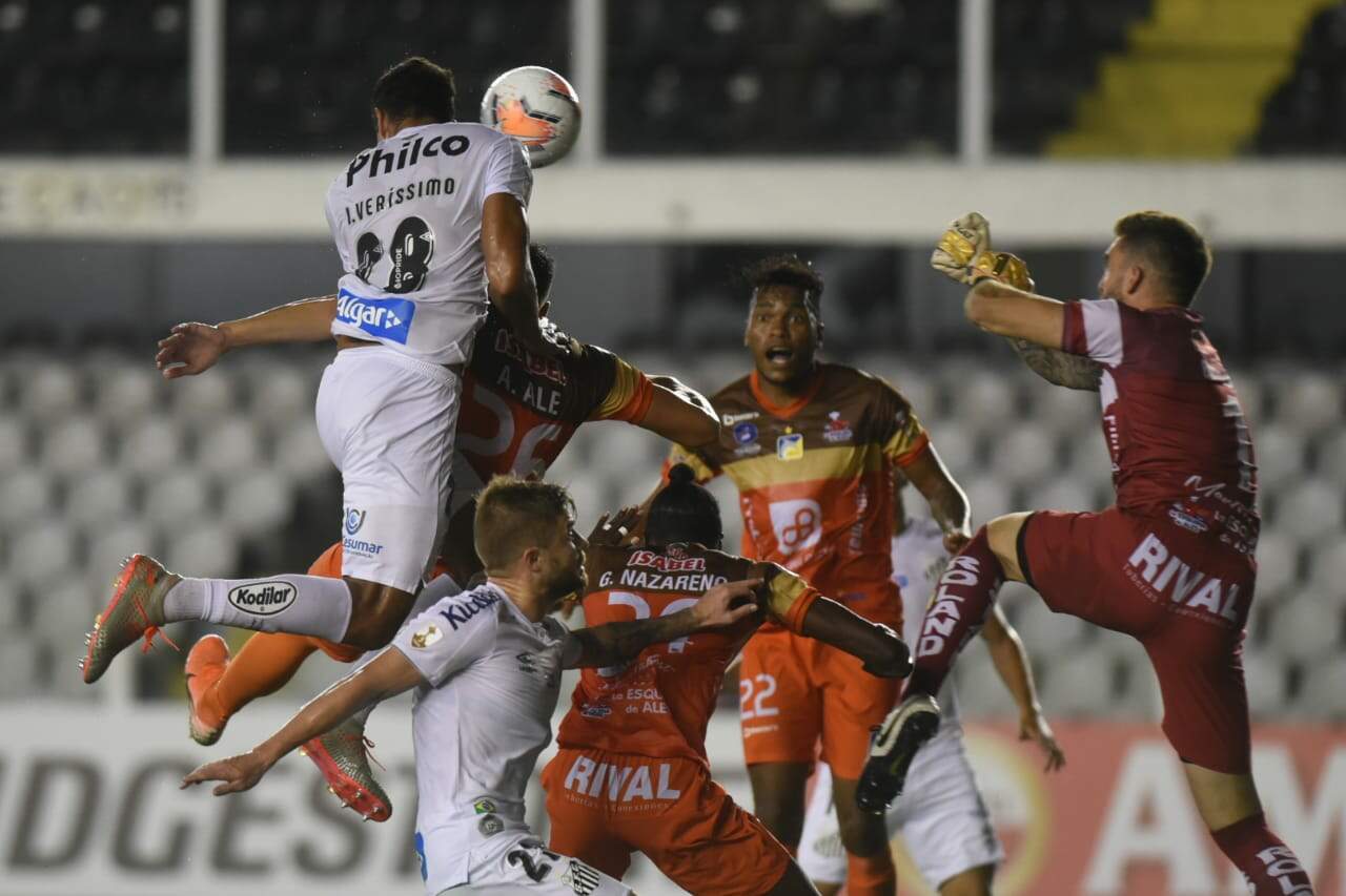 Com duas vitórias, o Santos lidera a sua chave na Copa Libertadores 