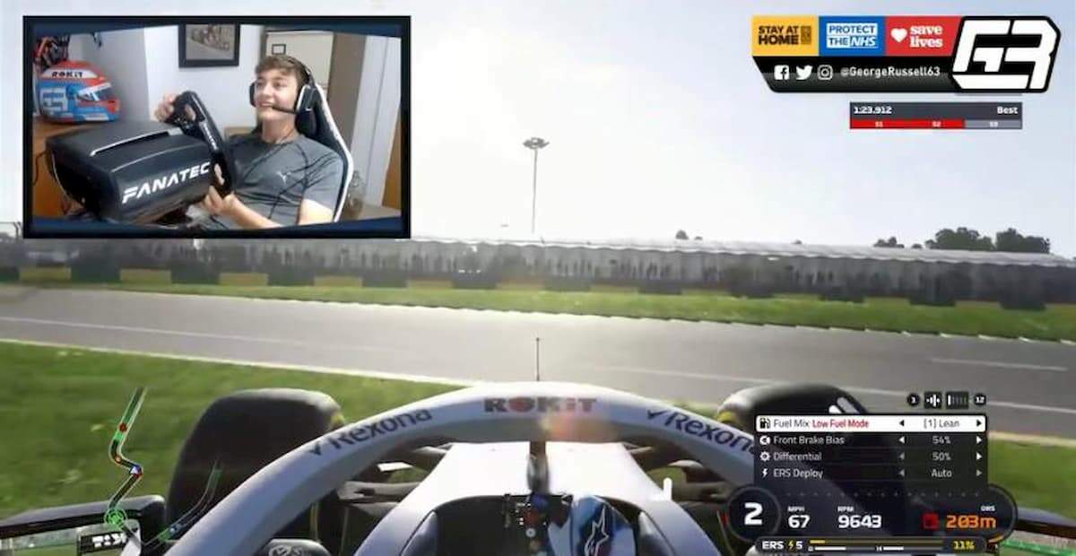 Pilotos da Fórmula 1 disputaram um GP virtual