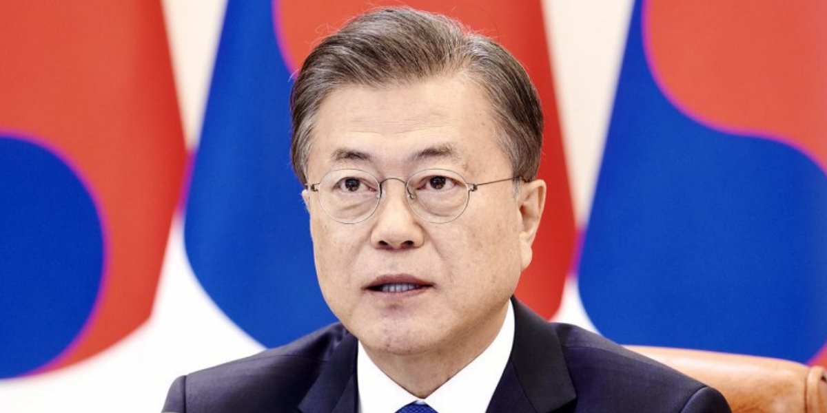 Moon Jae-in, atual presidente da Coreia do Sul