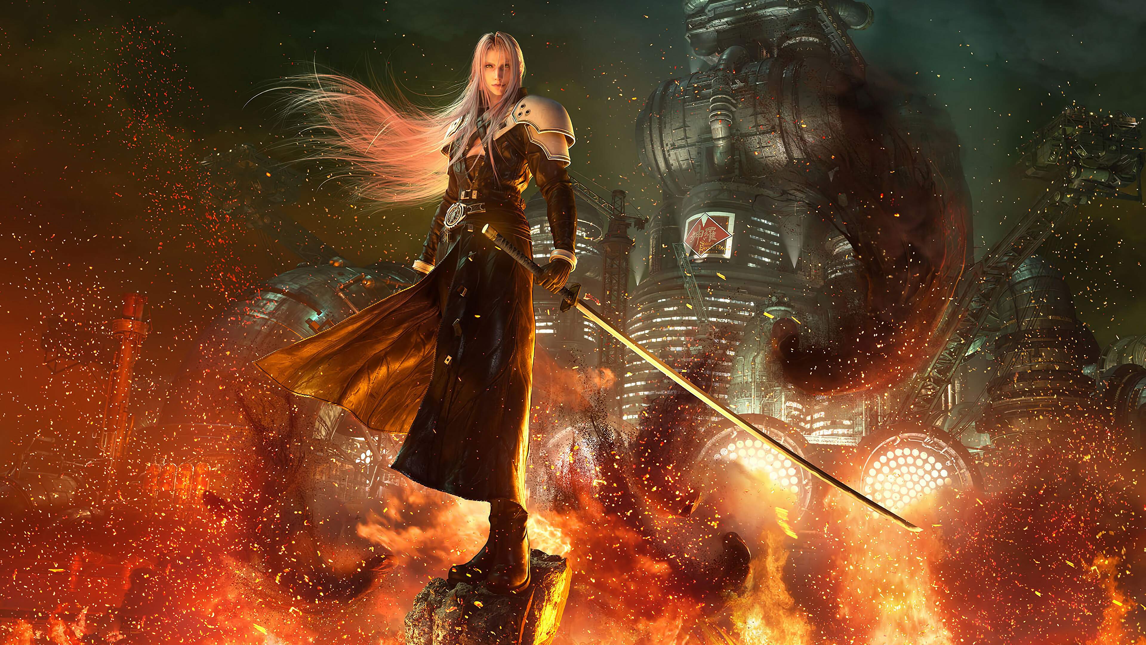 Ao contrário do jogo original, o vilão Sephiroth marca presença do início ao fim