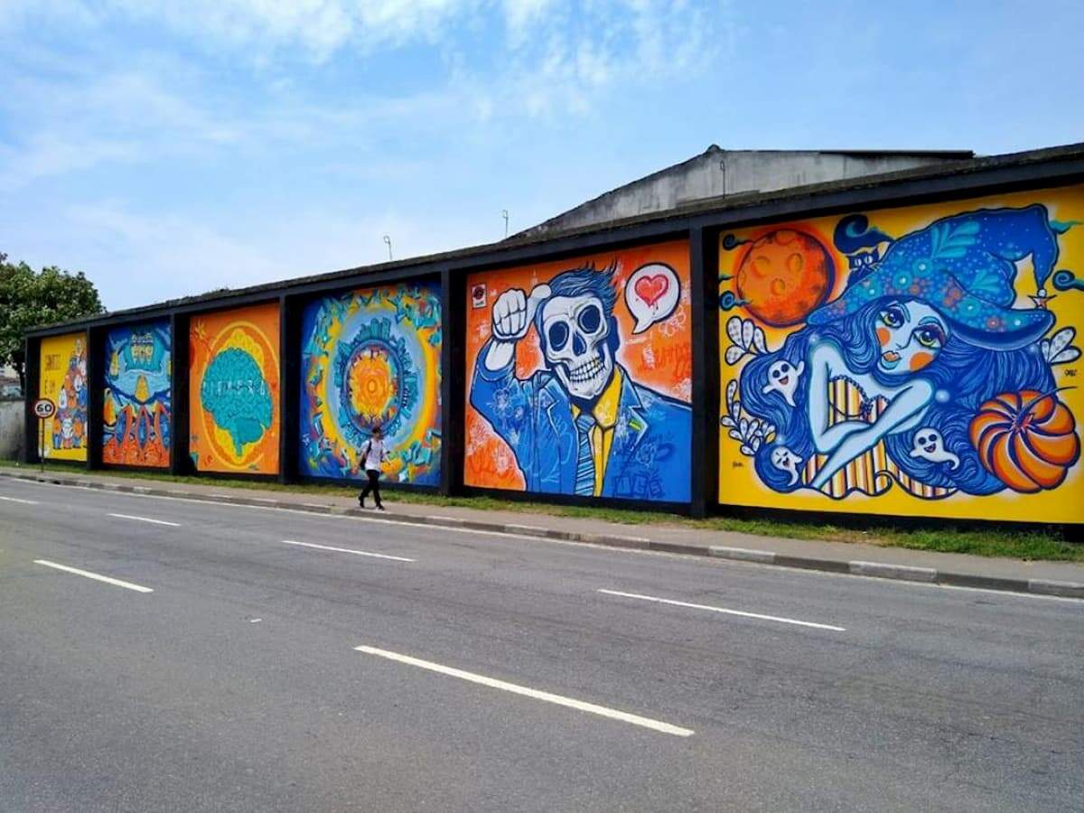 Mural da Perimetral foi um dos projetos contemplados com recursos de lei de fomento em Santos