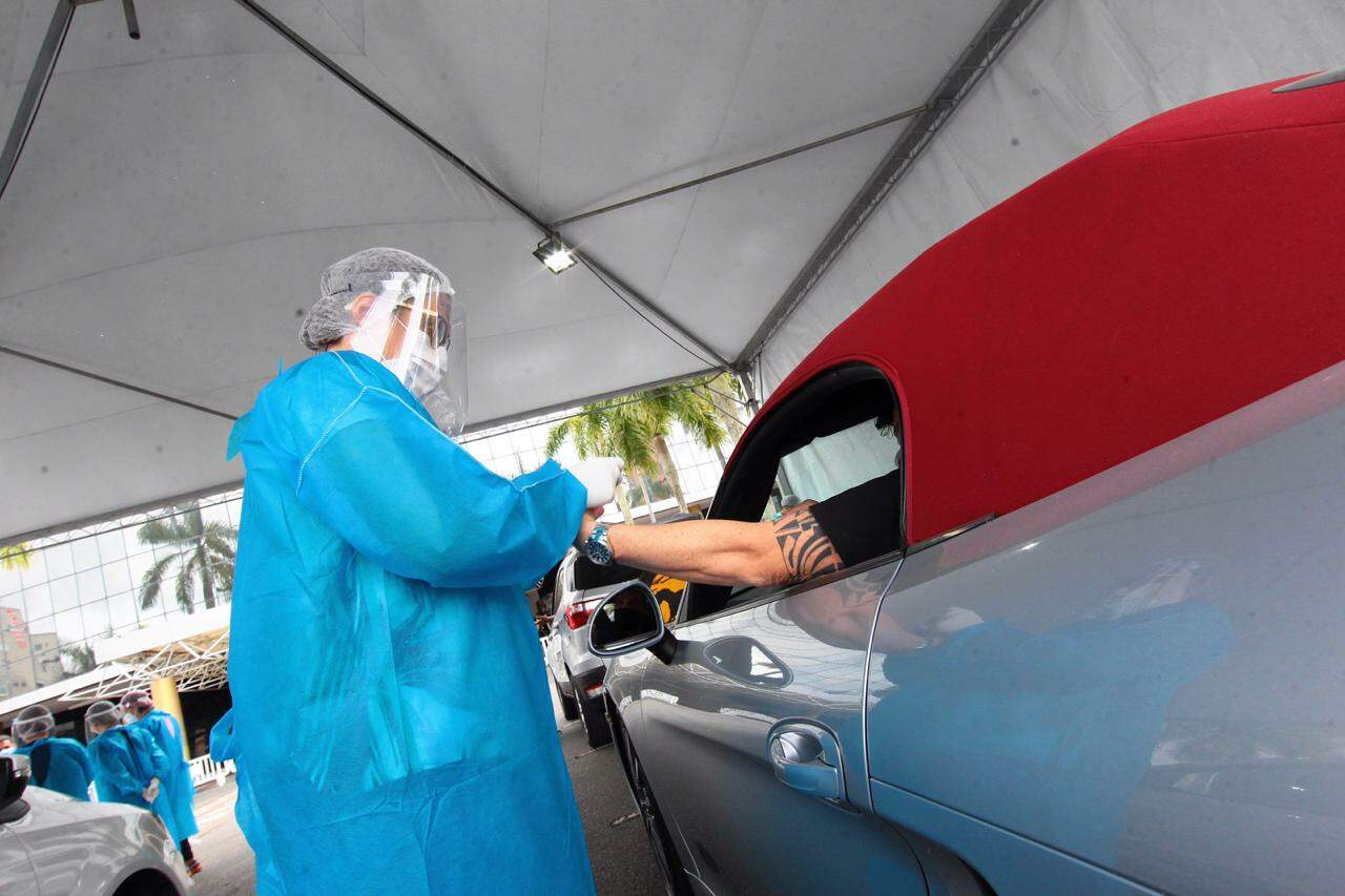 Prefeitura realiza testes rápidos para coronavírus em Santos