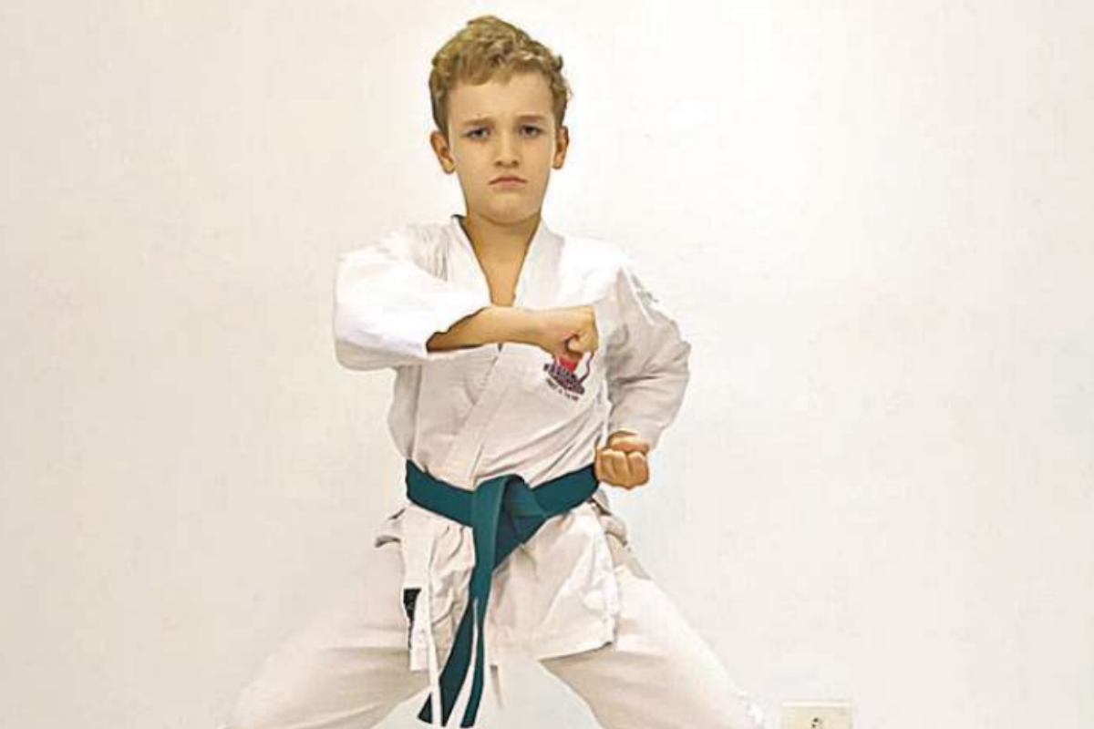 Lucas Poli, de 8 anos, foi o campeão na categoria k9 do campeonato