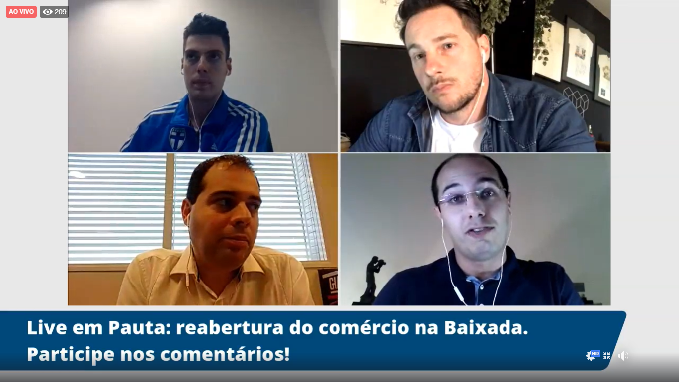 Alexandre Lopes, Bruno Rios, Val Tomazini e Rodrigo Nardelli discutiram os assuntos do momento