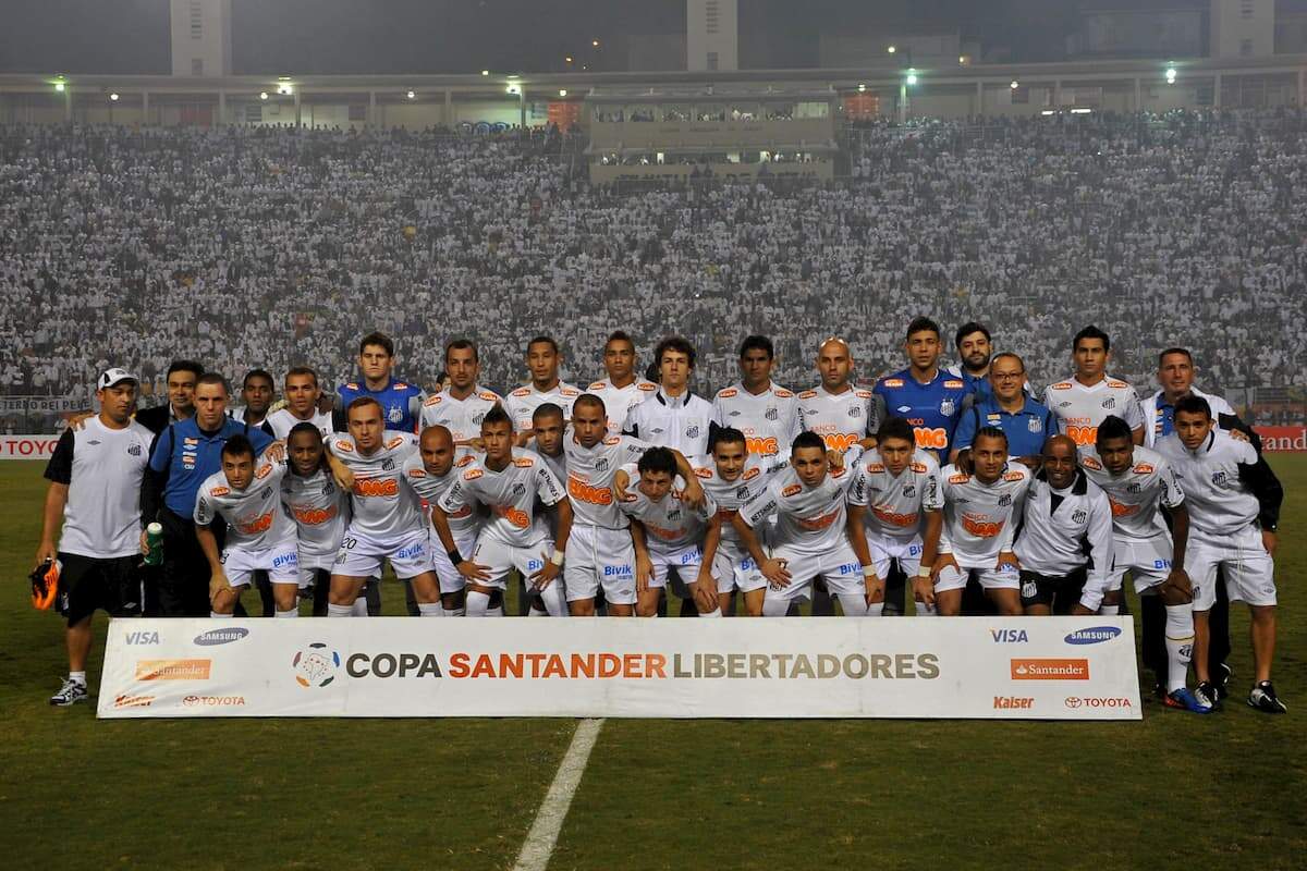 Time que consagrou o Santos como tricampeão da Libertadores, em 2011 